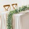 4 Pack Artificial Eucalyptus Garland with White Flowers Artificial Greenery